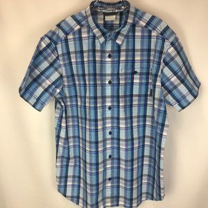 Columbia Men's Sportswear Blue Plaid Shirt NWOT